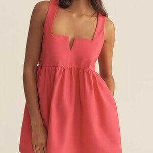 Daily Practice Sleeveless Split-Neck Mini Dress
